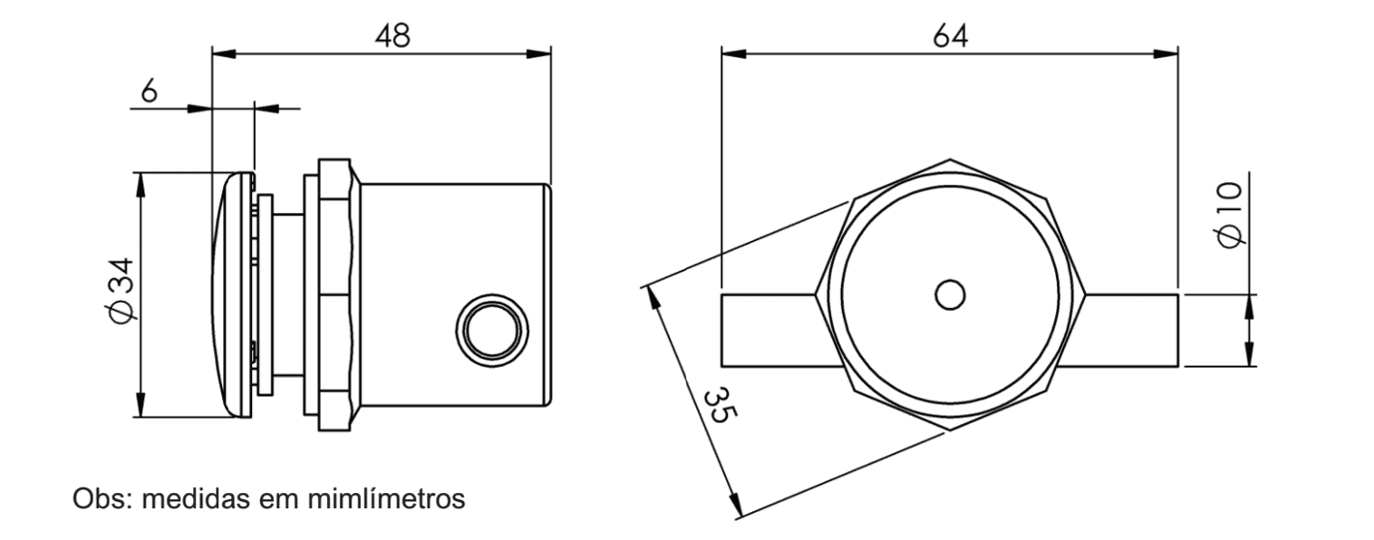 Imagens Dimensões do produto