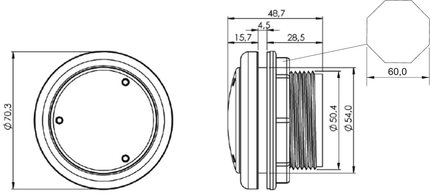 Imagens Dimensões do produto